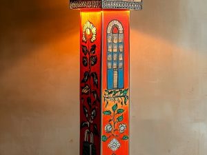 Heritage Glow Hand-Painted Floor Lamp